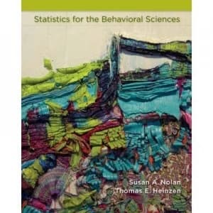 Statistics for the Behavioral Sciences by Susan A. Nolan Hardback