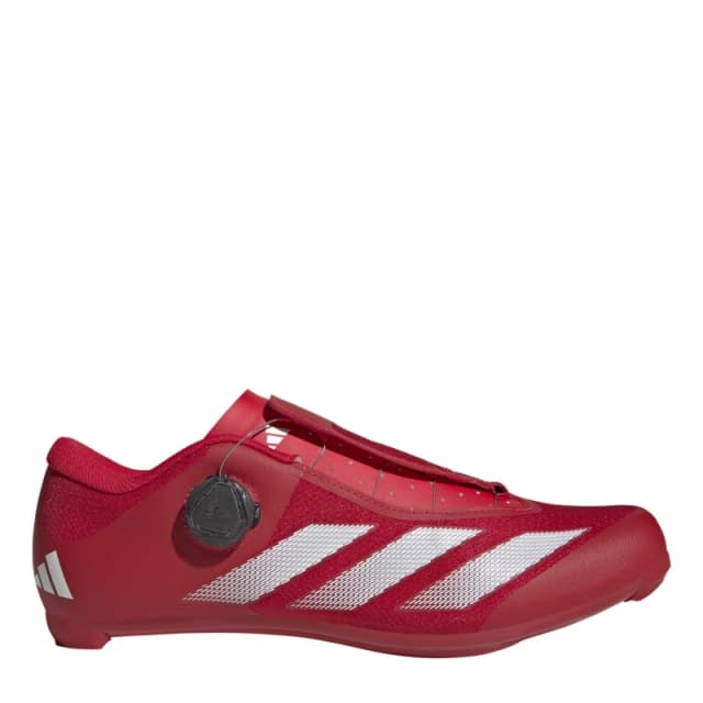 adidas Mens Tempo Stripes Boa Road Cycling Shoes Pure Ruby male 6 (39.3)