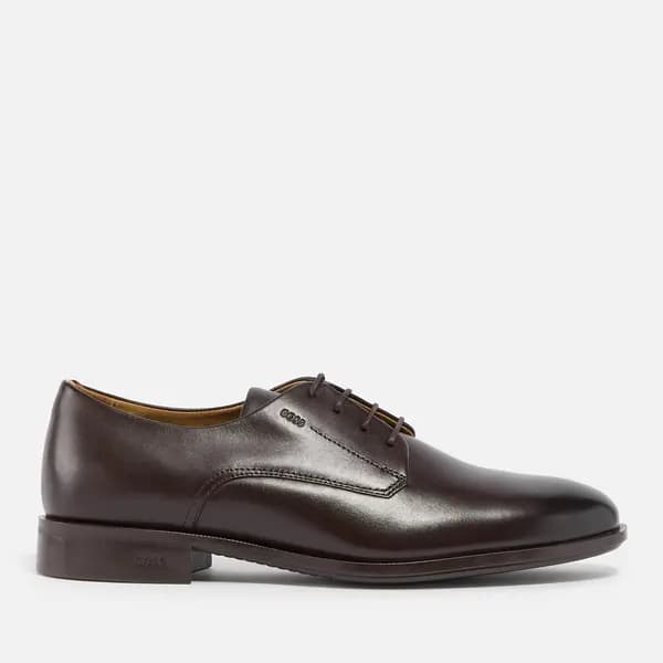 BOSS Mens Colby Leather Derby Shoes - UK 8 Brown Shoes male 50498467-201 8