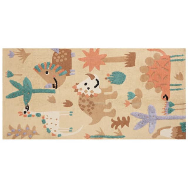 Beliani Kids Rug Stabat Multicolour 80 X 150 Cm Cotton