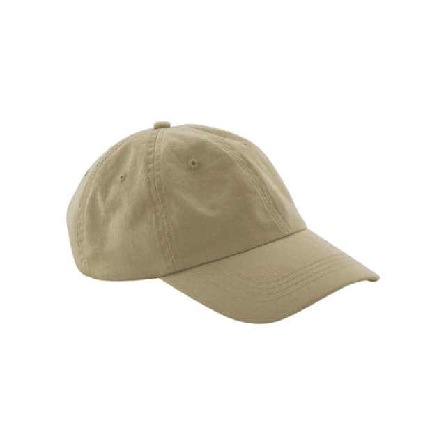 Beechfield Beechfield Men Cotton Panelled Baseball Cap in Light Brown Light Brown One Size Male 5063377073041