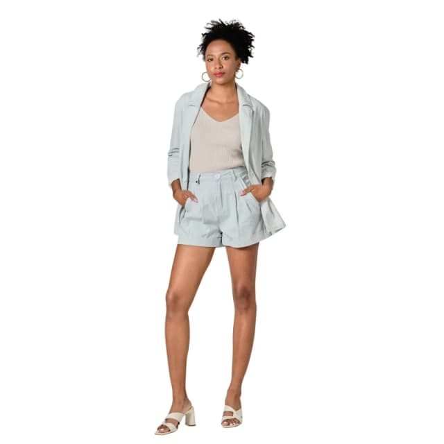 F.A.M. Paris Striped oversized womens jacket F.A.M. Paris Ines Bleu Female XS