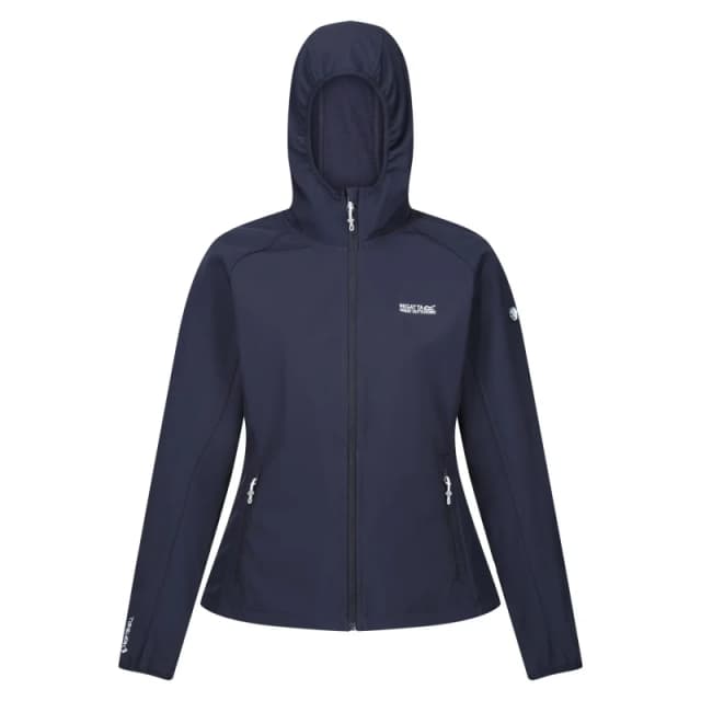 Regatta Womens Arec III Warm Water Repellent Softshell Coat 8 - Bust 32' (81cm) NAVY RWL217-540-8