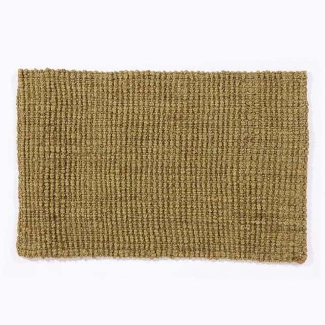 Esselle Whitefield Handwoven Boucle Small Mat Olive
