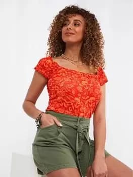 Joe Browns Joe Browns Sunset Floral Boho Jersey Top Multi, Size 12, Women