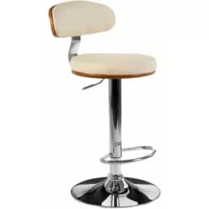 Bentwood Cream Bar Chair with Oval Back - Premier Housewares