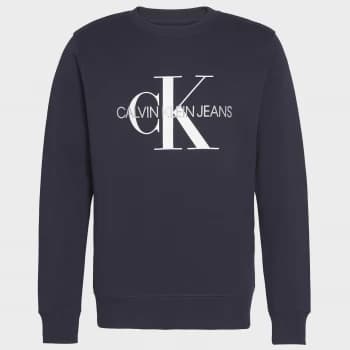CK Jeans Mens Iconic Monogram Sweatshirt - Night Sky - L