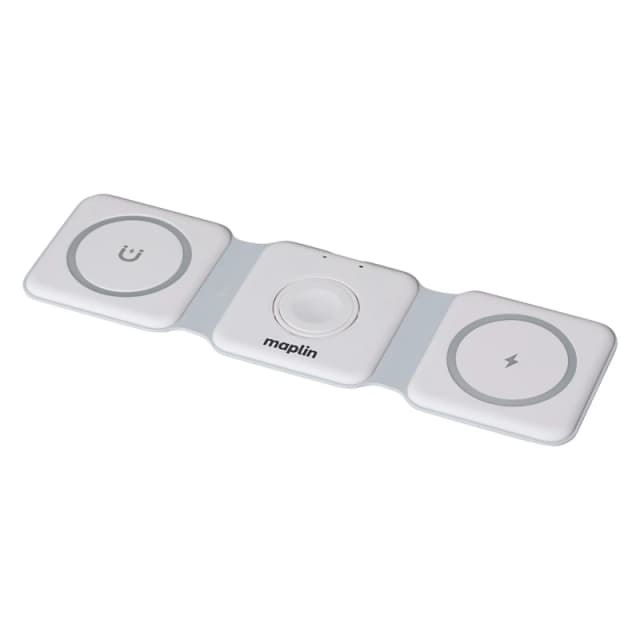 Maplin 3 in 1 Wireless Charging Matt for Phone/ Earbuds/ Watch