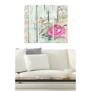 MDF151728446 Multicolor Decorative MDF Painting (3 Pieces)