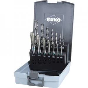 RUKO 245048RO CNC tapping head set 14 Piece metric DIN 371, DIN 376 HSS 1 Set