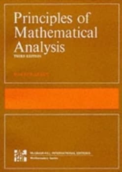 Principles of Mathematical Analysis by Walter Rudin Paperback