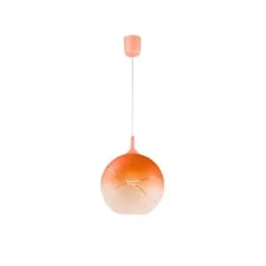 Dome Pendants Orange, 1x E27
