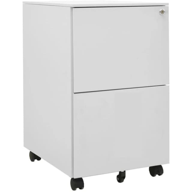VIDAXL Mobile File Cabinet Light Grey 39x45x67cm Steel Vidaxl 8720286564066