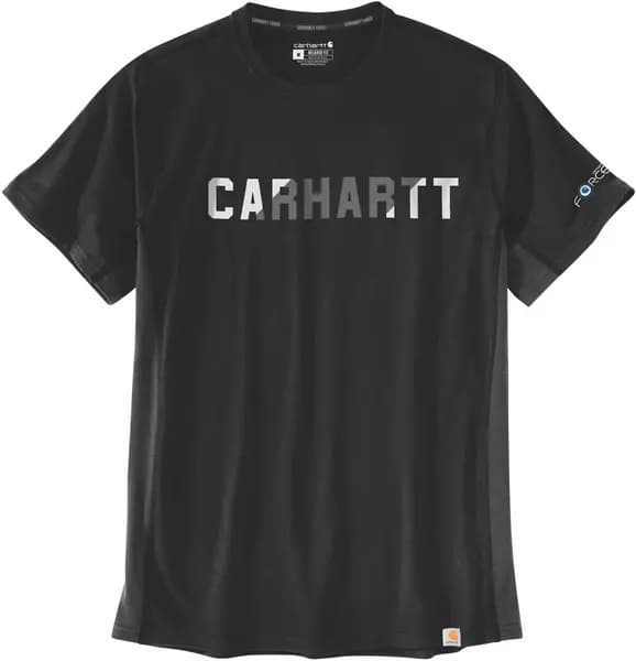 Carhartt Force Flex Block Logo T-Shirt, black, Size 2XL