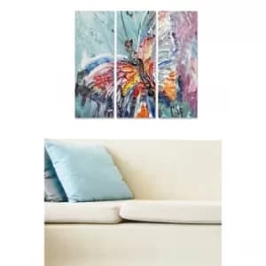 MDF9855269 Multicolor Decorative MDF Painting (3 Pieces)
