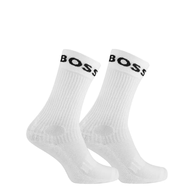 Boss 2 Pack Sport Crew Socks Mens - White White 6 - 12 Months