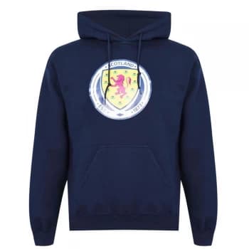 Source Lab Logo Over The Head Scotland Hoodie - Navy