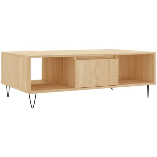 Vidaxl Coffee Table Sonoma Oak 104X60X35cm Engineered Wood, Brown 827087