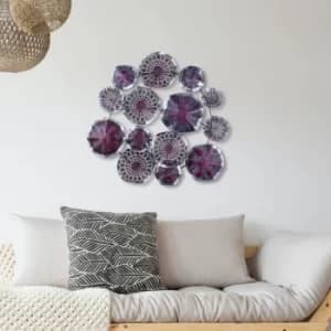 Metal Art Hypnosis Multicolor Decorative Metal Wall Accessory