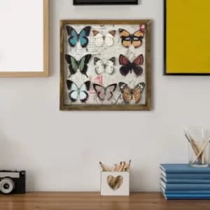 MZM492 Multicolor Decorative Framed MDF Painting