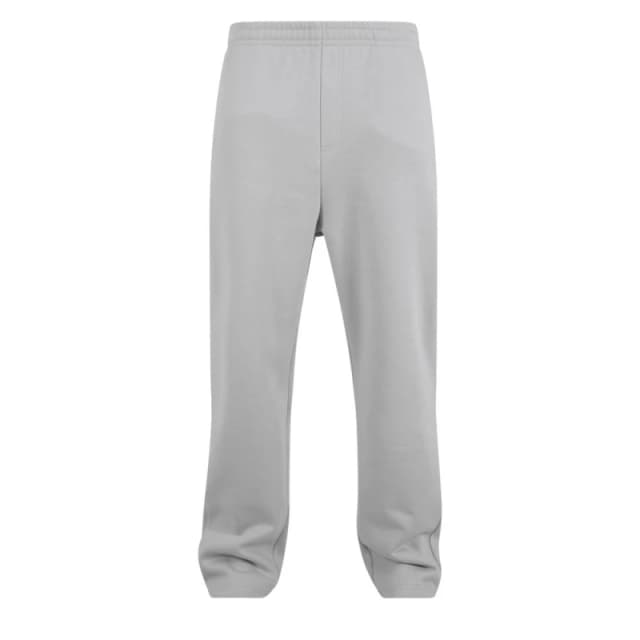 Build Your Brand Mens Fluffy Jogging Bottoms in Grey Size: Small Grey Male S