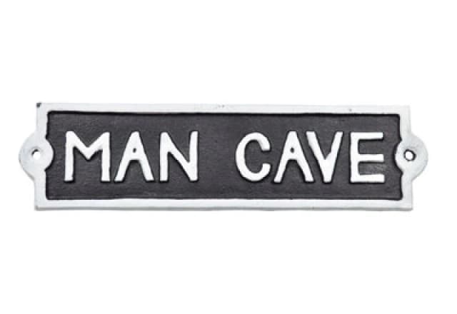 Minster "man Cave" Wall Plaque - Aluminium - L1 X W22 X H6 Cm