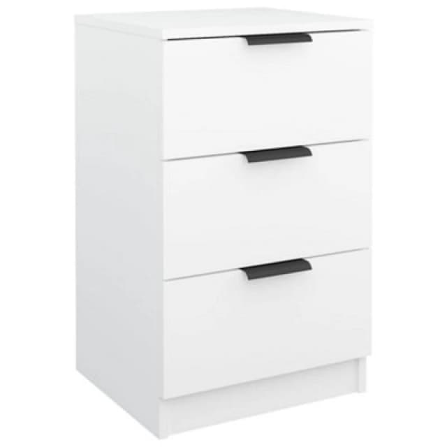 Vidaxl Bedside Cabinet White 40X36X65 Cm, White 811268
