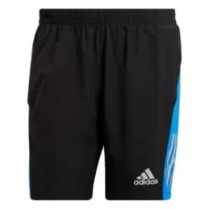 adidas Own the Run Shorts Mens - Black / Blue Rush / Reflective