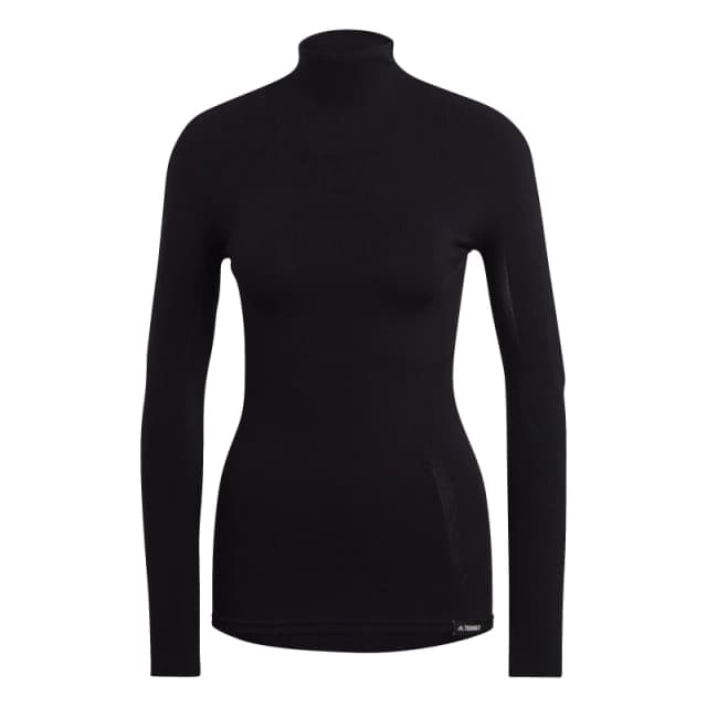 adidas Terrex DRYNAMO Merino Turtleneck Womens Black female 10 (S)