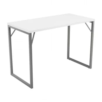 Picnic High Table 1800 - Ice White Top and Silver Legs