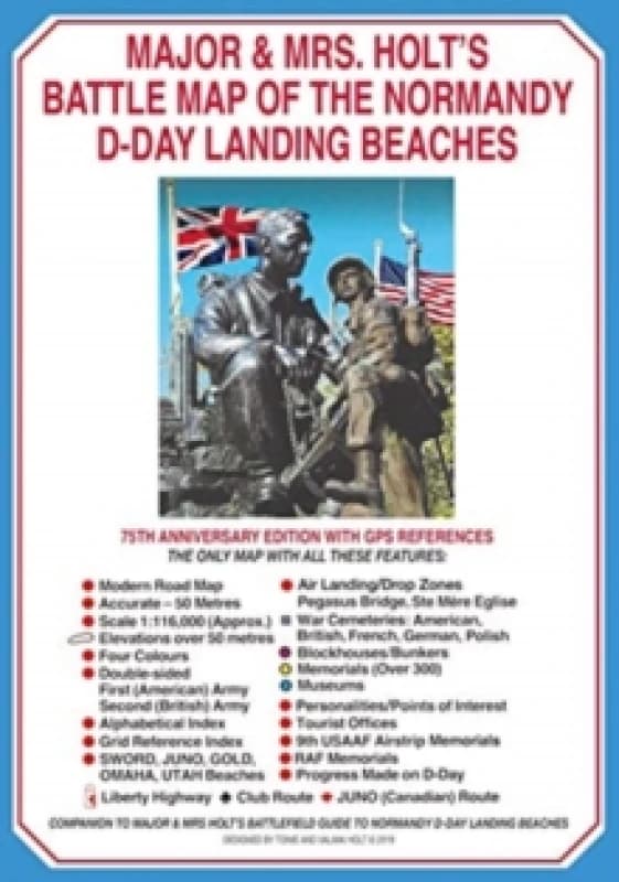 Major & Mrs Holt's Battle Map of The Normandy D-Day Landing Beaches (Map) Paperback / softback
