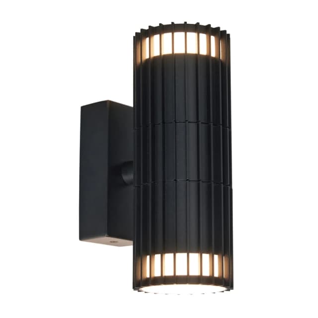 Zink Muto Outdoor Up and Down Wall Light in Black