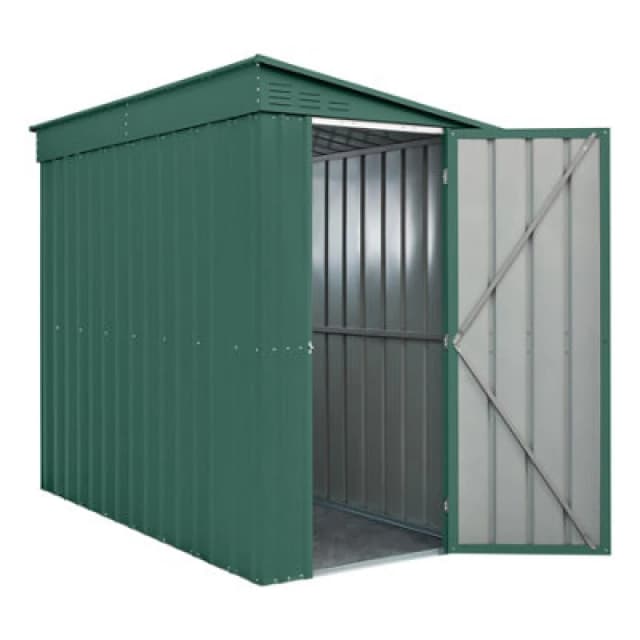 Waltons Globel 4 X 8 Lean-To Metal Garden Storage Shed - Green