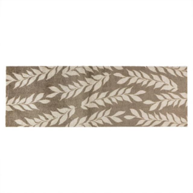 JVL Mega Mat Entrance Runner Leaves 57x150cm Door Mats 57x150cm Brown 40692405057
