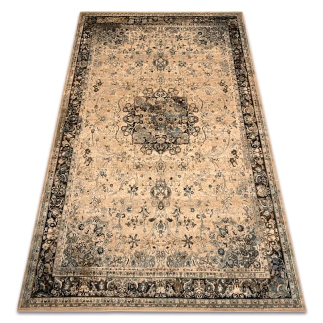 RugsX Wool Polonia Rug in Brown Size: 170cm x 235cm Brown Unisex 170cm x 235 cm