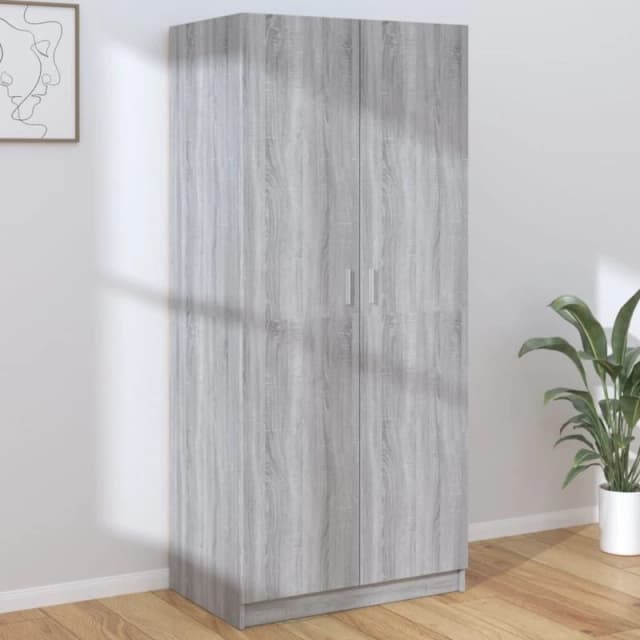 VIDAXL Wardrobe Grey Sonoma 80x50x180cm Engineered Wood Vidaxl 8720286952689