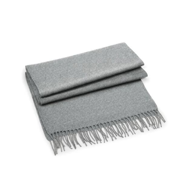 Beechfield Beechfield Men Classic Woven Scarf in Grey Grey One Size Male 5063425315338