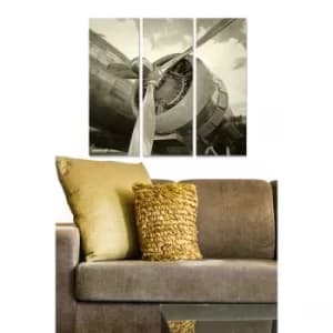 MDF89378563 Multicolor Decorative MDF Painting (3 Pieces)