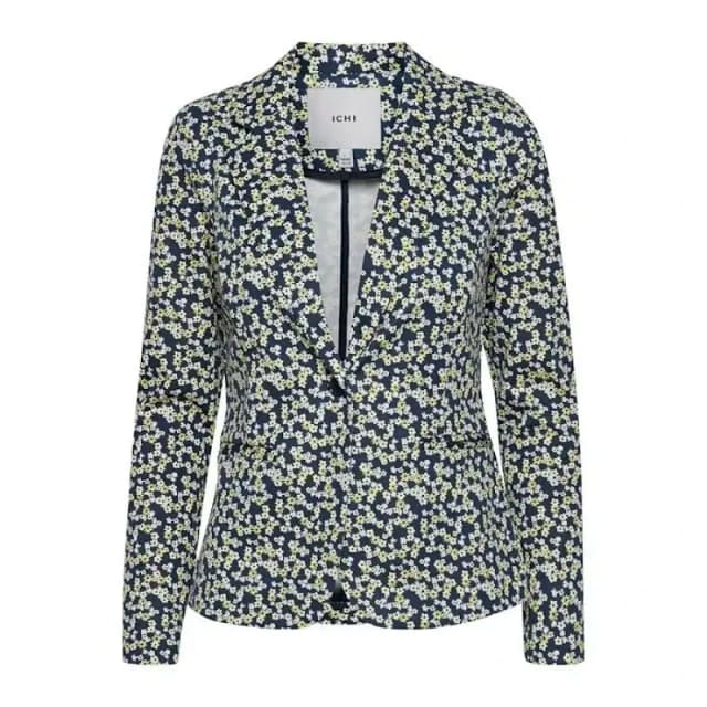 Ichi Blazer printed woman Ichi Ihkate - 10 Vert Female XS