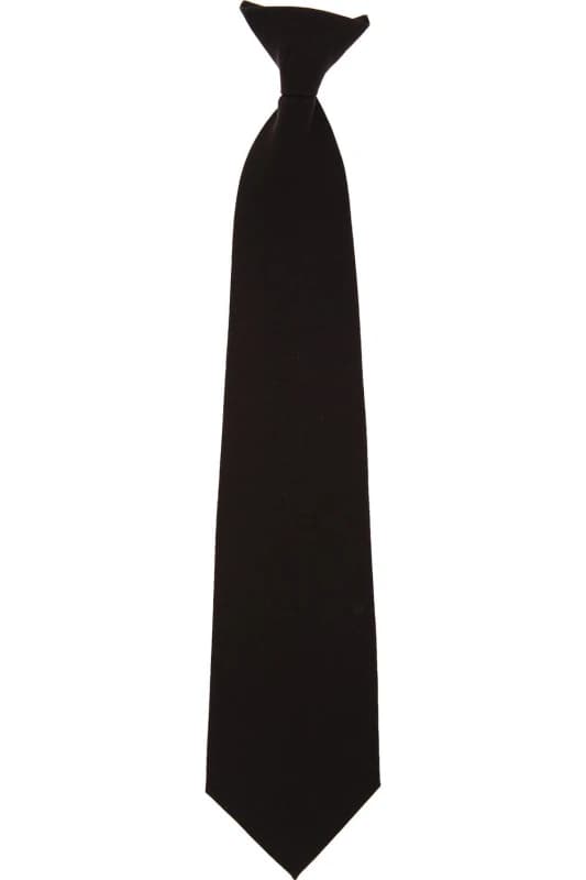 Yoko Clip-On Tie (Pack of 4) in Black Unisex One Size