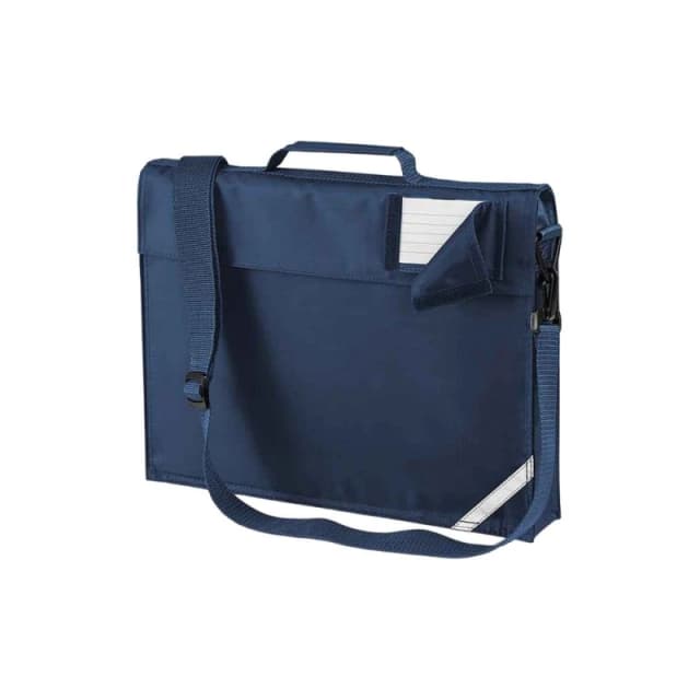 Quadra Mens Reflective Adjustable Strap Book Bag in Navy Navy Male