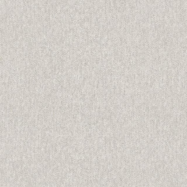 Crown Crown - Harris Tweed Herringbone Texture Soft Grey Wallpaper Luxury Fabric Effect WL-M1873