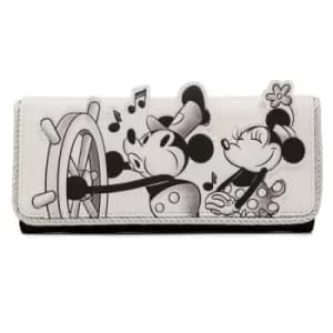 Loungefly Disney Steamboat Willie Music Cruise Flap Wallet