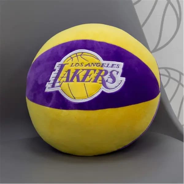 NBA NBA Los Angeles Lakers Shaped Basketball Cushion Cushions One Size Yellow 39941313000
