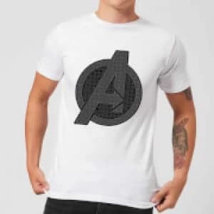 Avengers Endgame Iconic Logo Mens T-Shirt - White