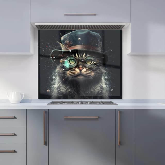 Warren Reed - Designer Norwegian Forest Cat Kitchen Splashback Size: 600mm x 750mm Multicolor Unisex 600mm x 750mm