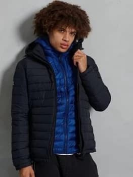 Superdry Hooded Fuji Jacket - Navy, Size XS, Men