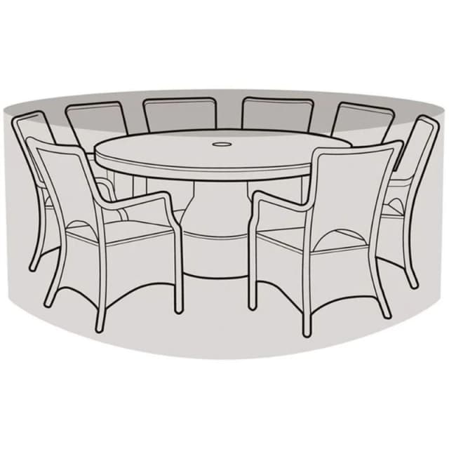 Garland 8 Seater Round Furniture Set Cover Black W1404