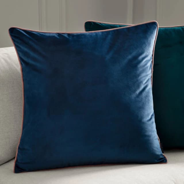 Furn Furn Meridian Velvet Cushion in Cobalt Size: 45cm x 45cm Cobalt 45cm x 45cm Unisex 5025532353672