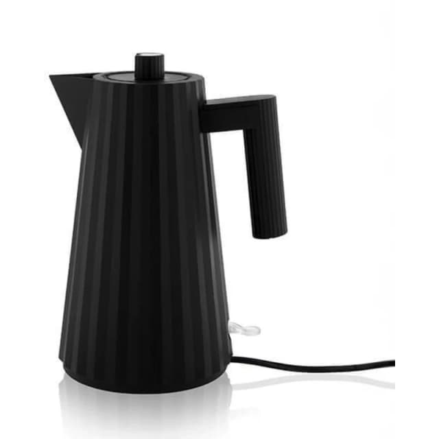 Alessi Electric Kettle - Plisse Black - 1.7L Black MDL06 B/UK